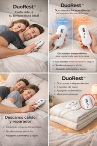DuoRest™ – Calientacamas Doble con 2 Zonas de Calor Independientes