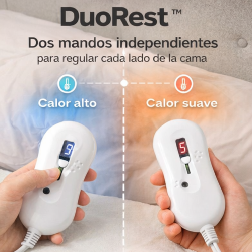 DuoRest™ – Calientacamas Doble con 2 Zonas de Calor Independientes