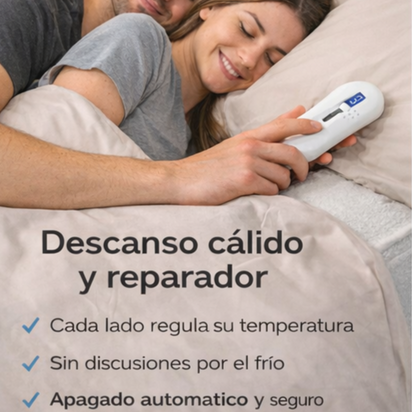 DuoRest™ – Calientacamas Doble con 2 Zonas de Calor Independientes